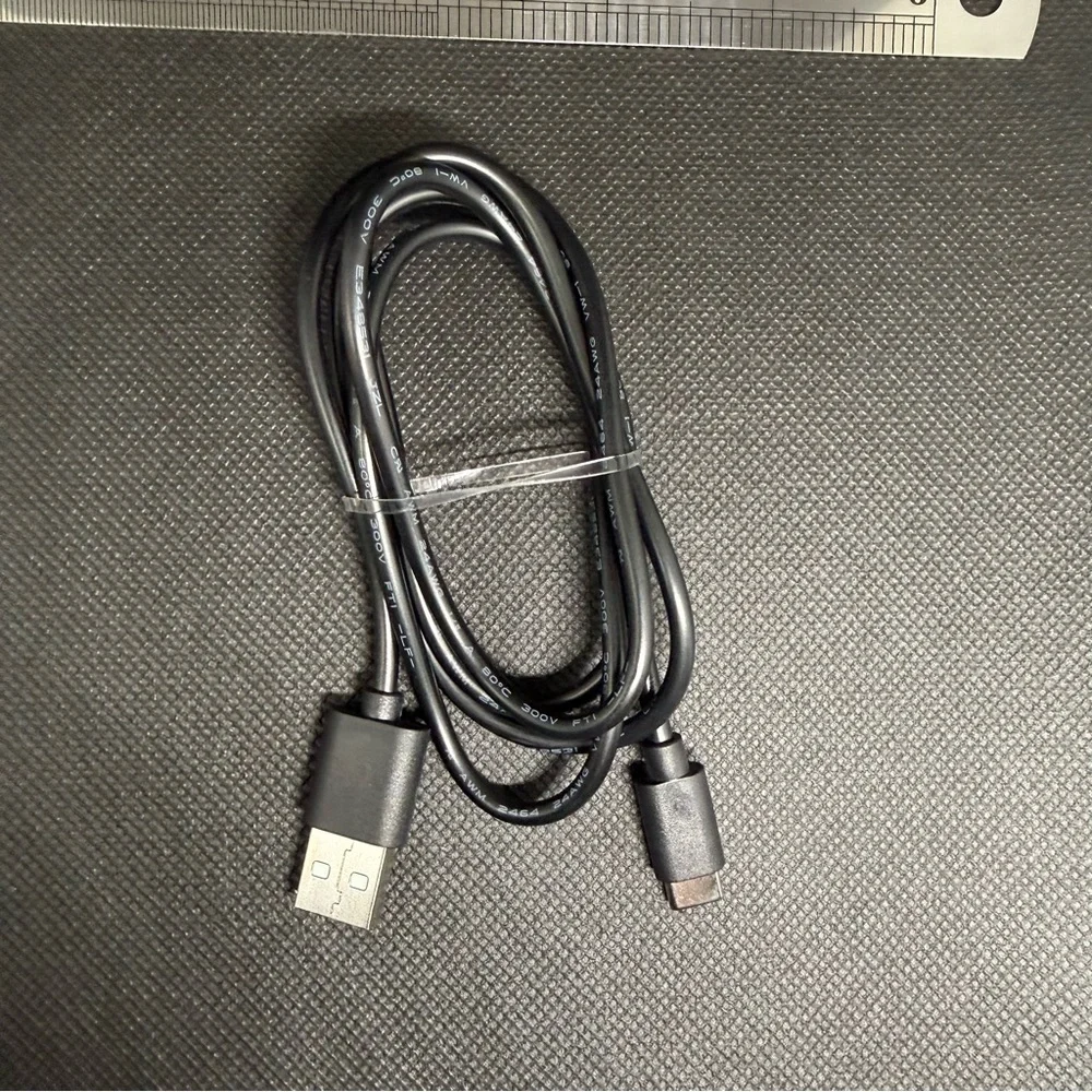 Black USB to USB C Cable